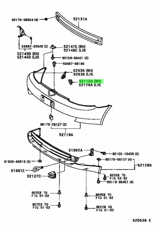 Toyota 52115 48060