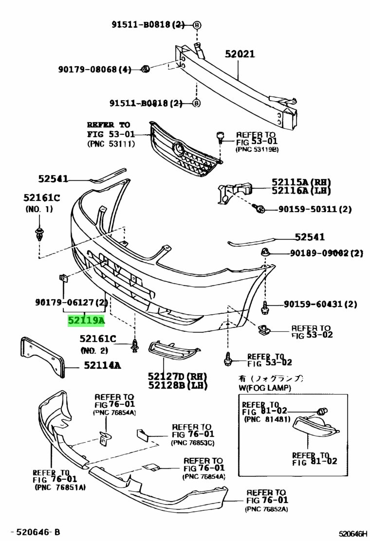 Toyota52119-13440-B0(5211913440B0)