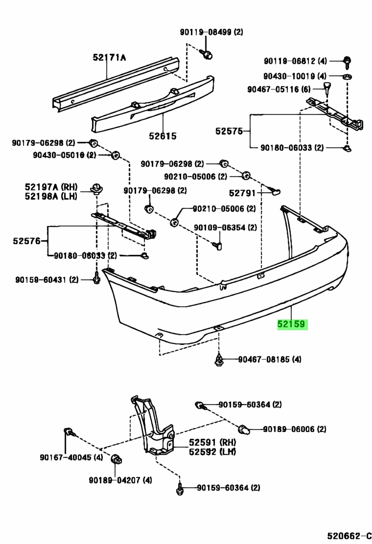Toyota 52159 12941
