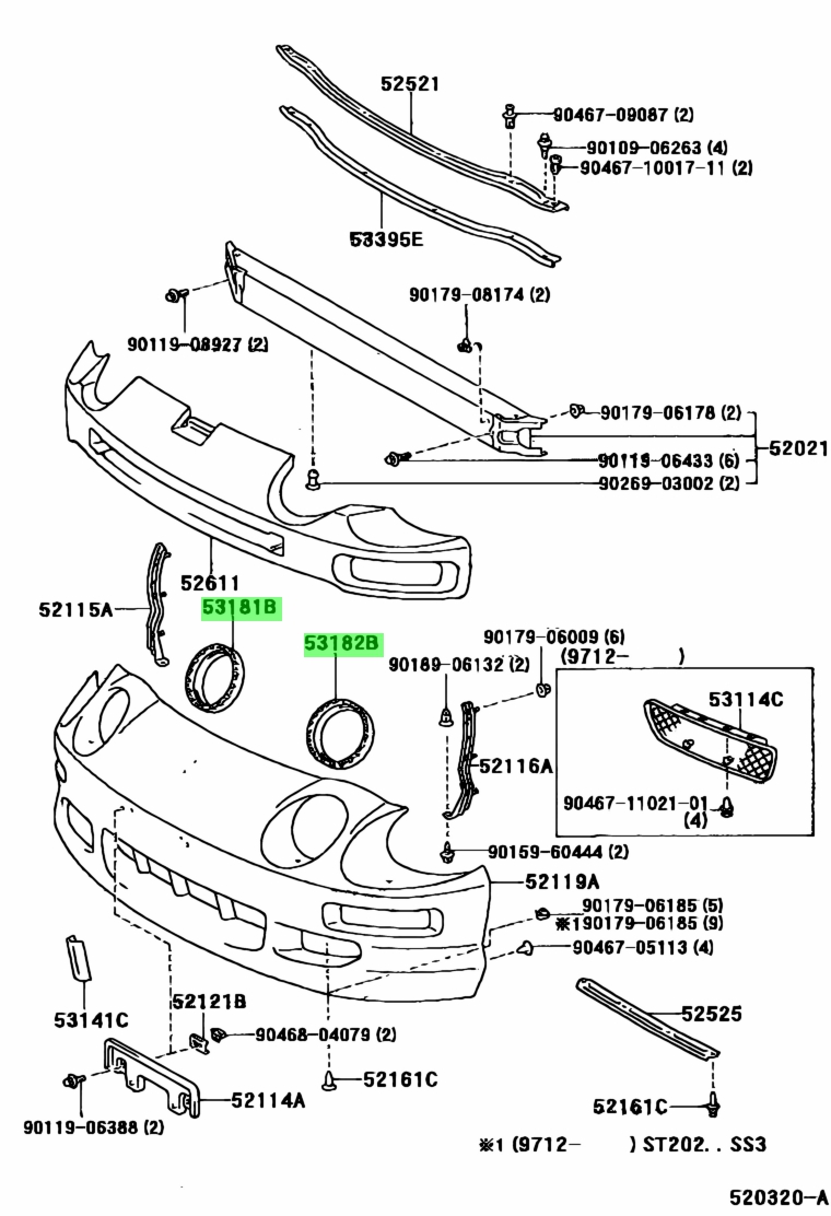 Buy Genuine Toyota 5318220030 (53182-20030) Seal, Headlamp Cover