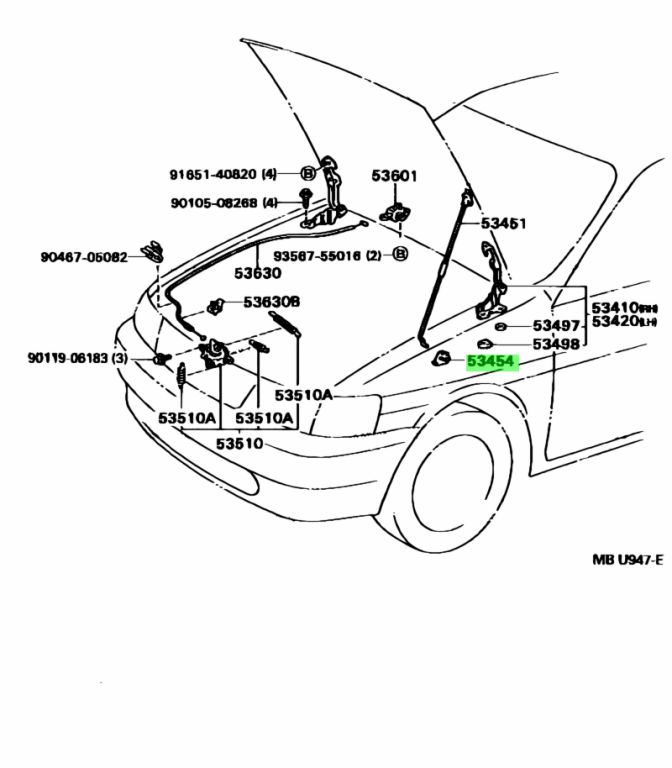 Toyota 53454 20020