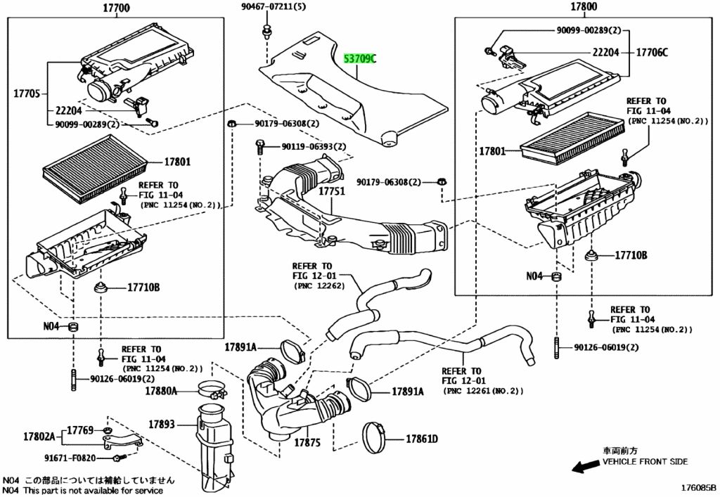 Buy Genuine Toyota 5376750020 (53767-50020) Cover Sub-Assy, Air Cleaner ...