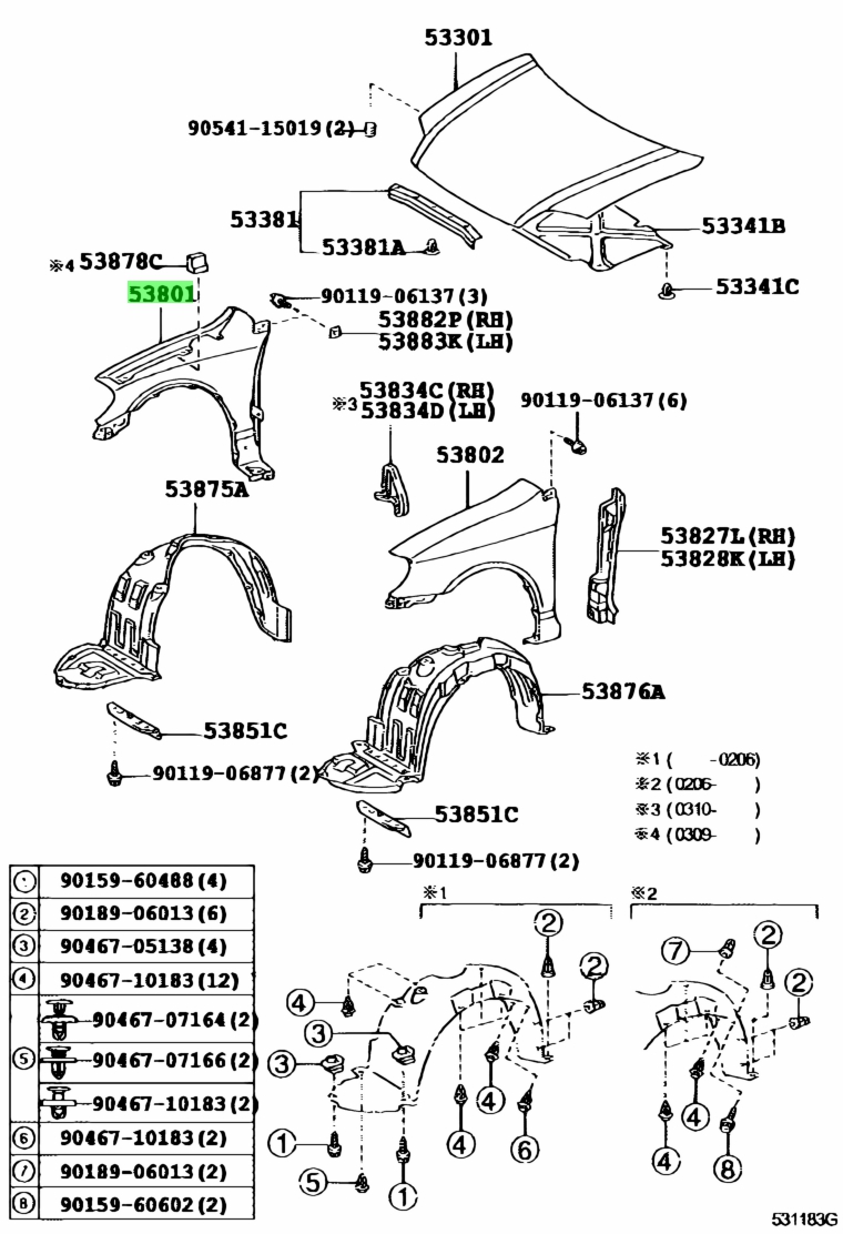 Toyota 53811 42270