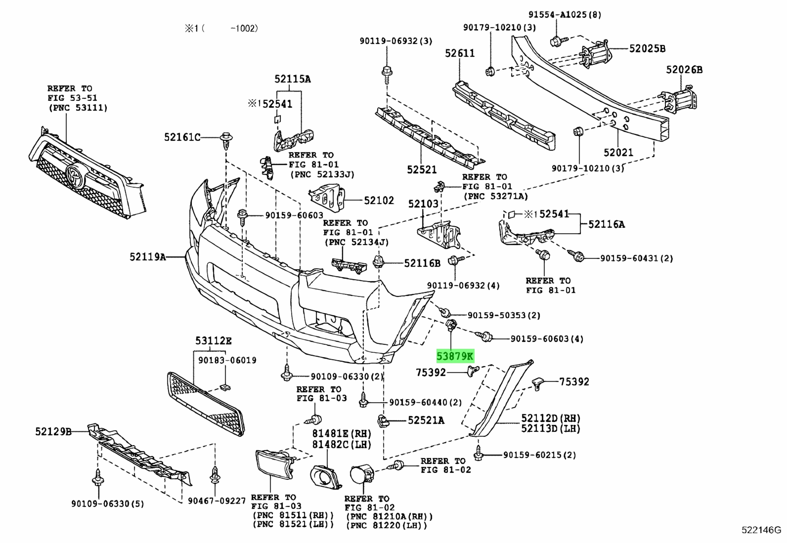 Toyota 53879 58010