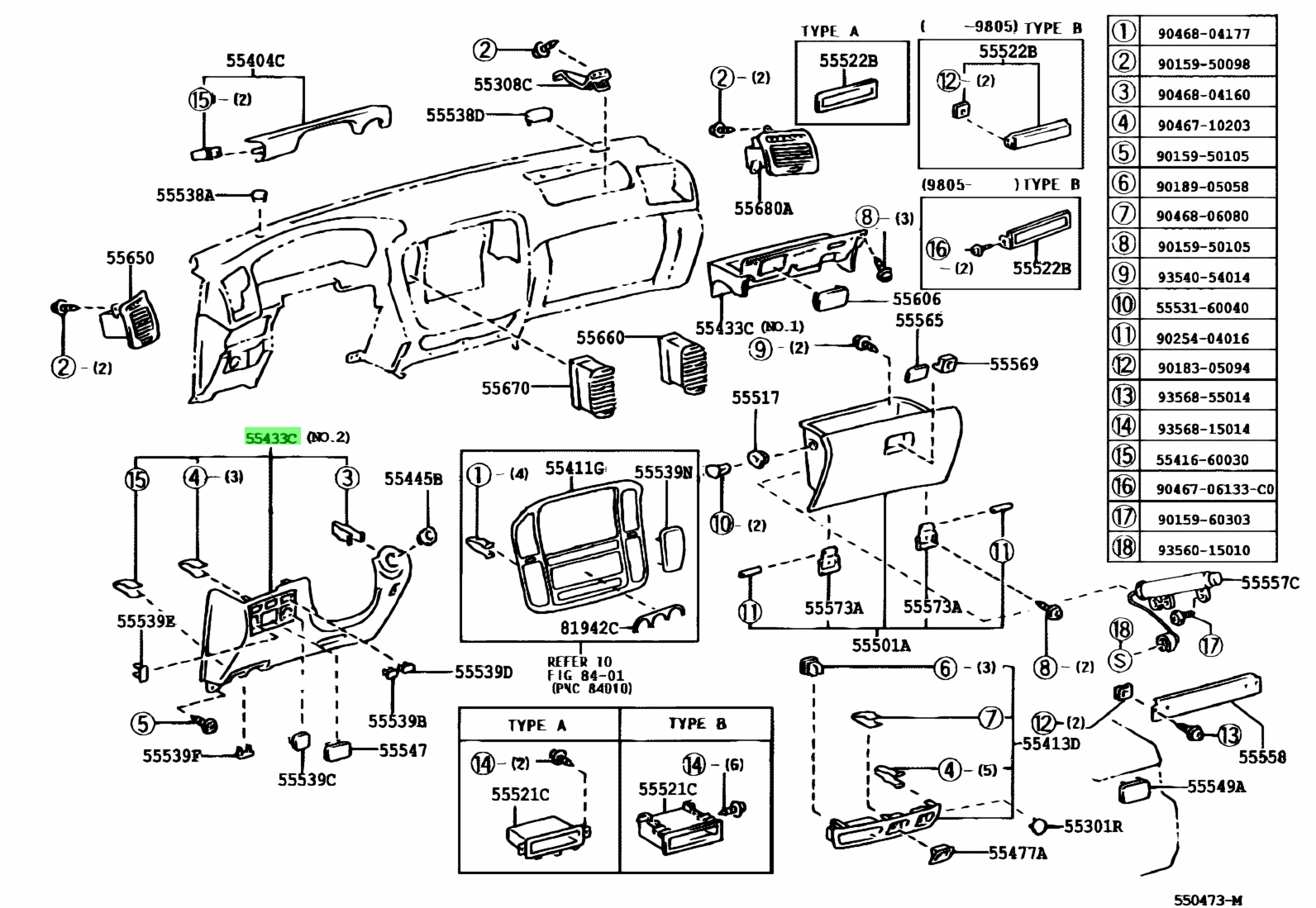 Buy Genuine Toyota 5530260030B1 (55302-60030-B1) Panel, Instrument ...