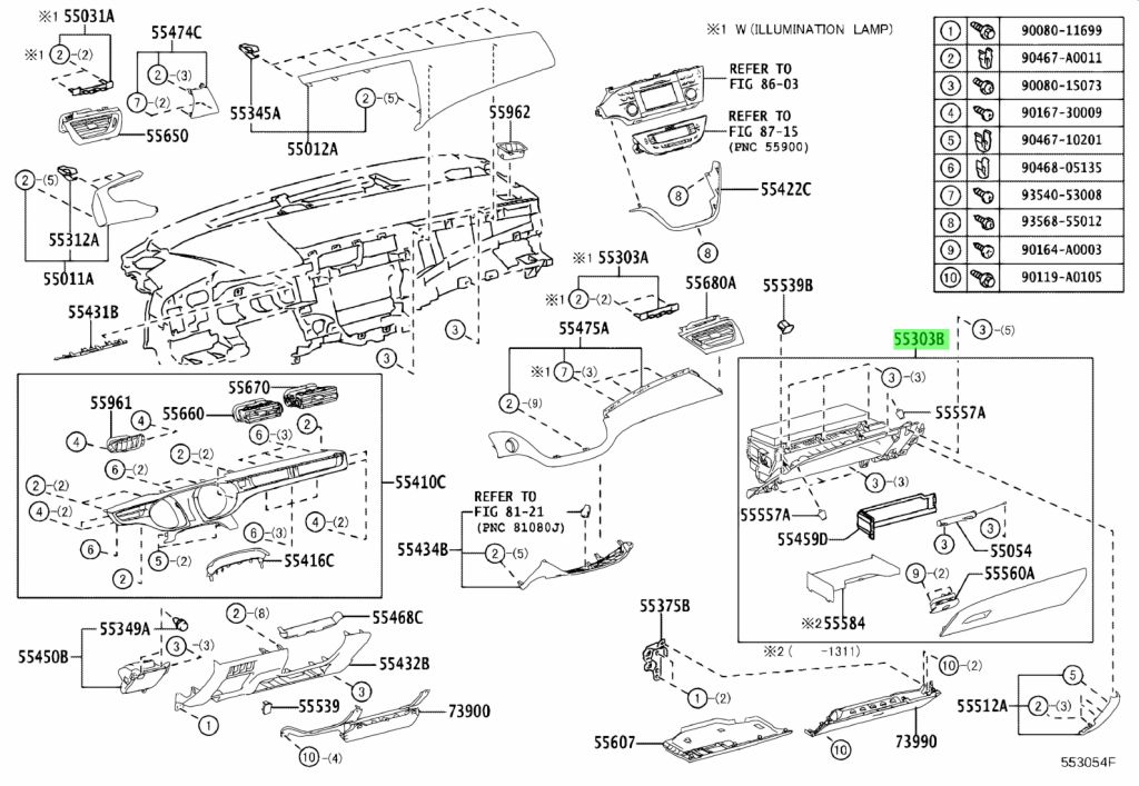 Buy Genuine Toyota 5530307022C0 (55303-07022-C0) Panel Sub-Assy ...