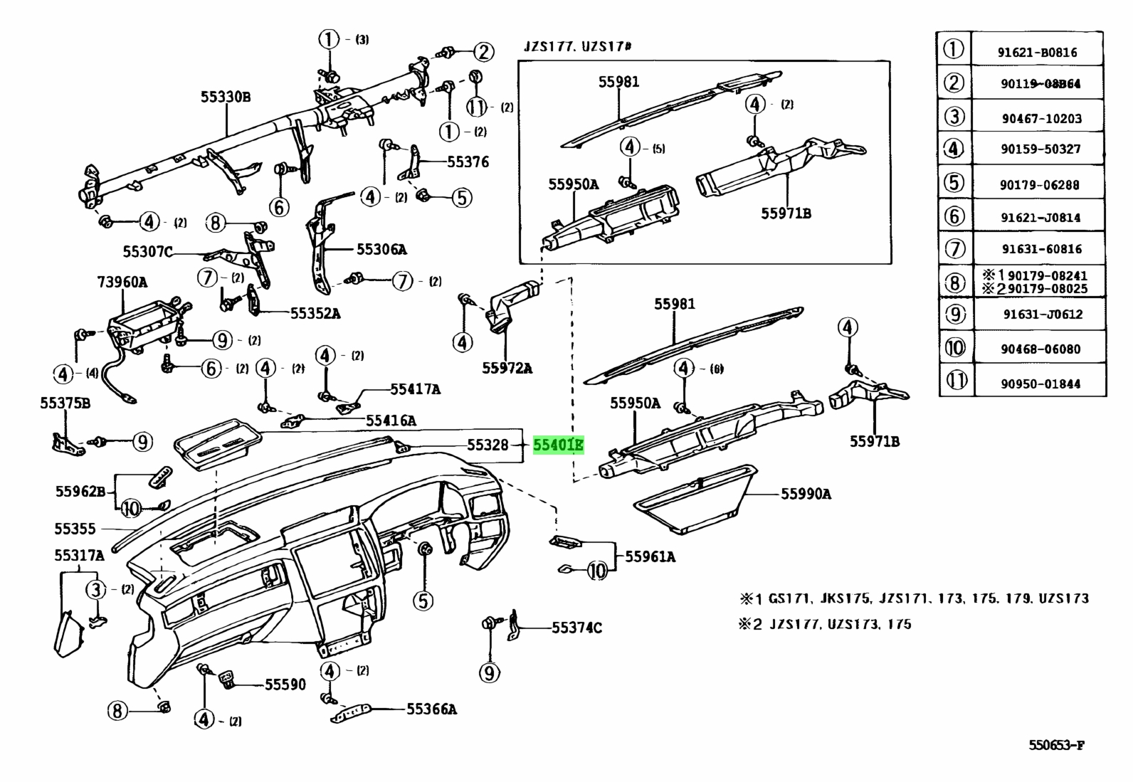 Buy Genuine Toyota C C Pad Sub Assy Instrument Panel Safety Prices