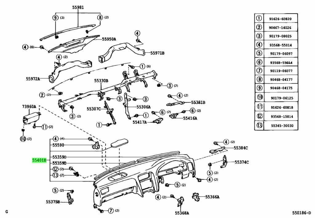 Buy Genuine Toyota E E Pad Sub Assy