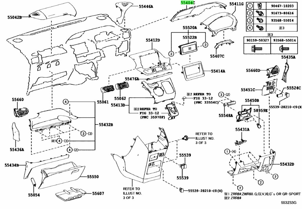 Buy Genuine Toyota 5540428340 (55404-28340) Panel Sub-Assy, Instrument ...