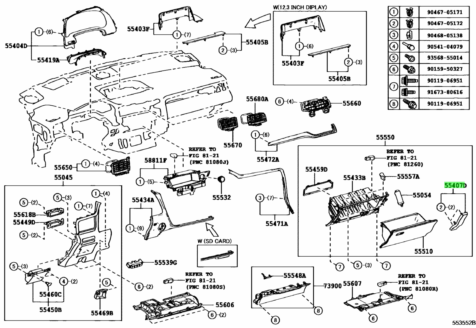 Buy Genuine Toyota E E Pad Sub Assy