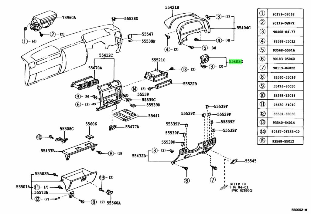 Buy Genuine Toyota 5540860060e0 (55408-60060-e0) Bezel Sub-assy 