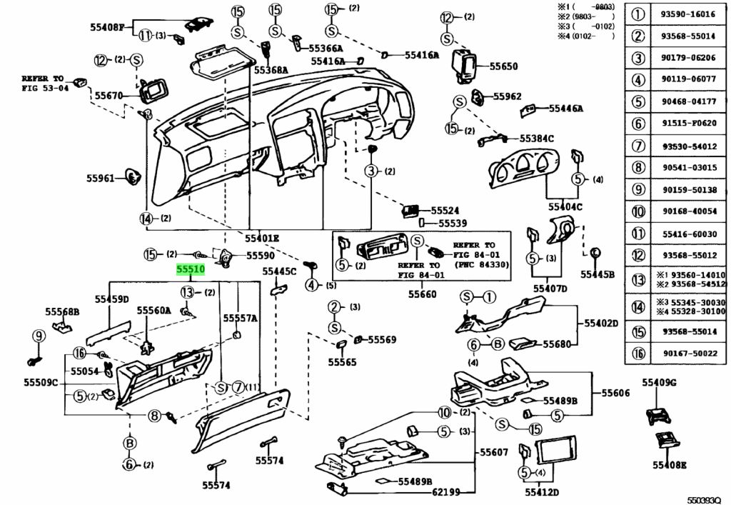 Buy Genuine Toyota 5550130170A0 (55501-30170-A0) Door Assy, Glove ...