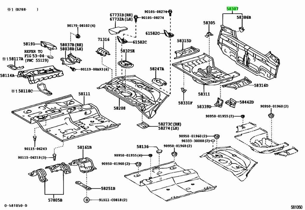 Buy Genuine Toyota 5830752070 (58307-52070) Panel Sub-assy, Body Lower 