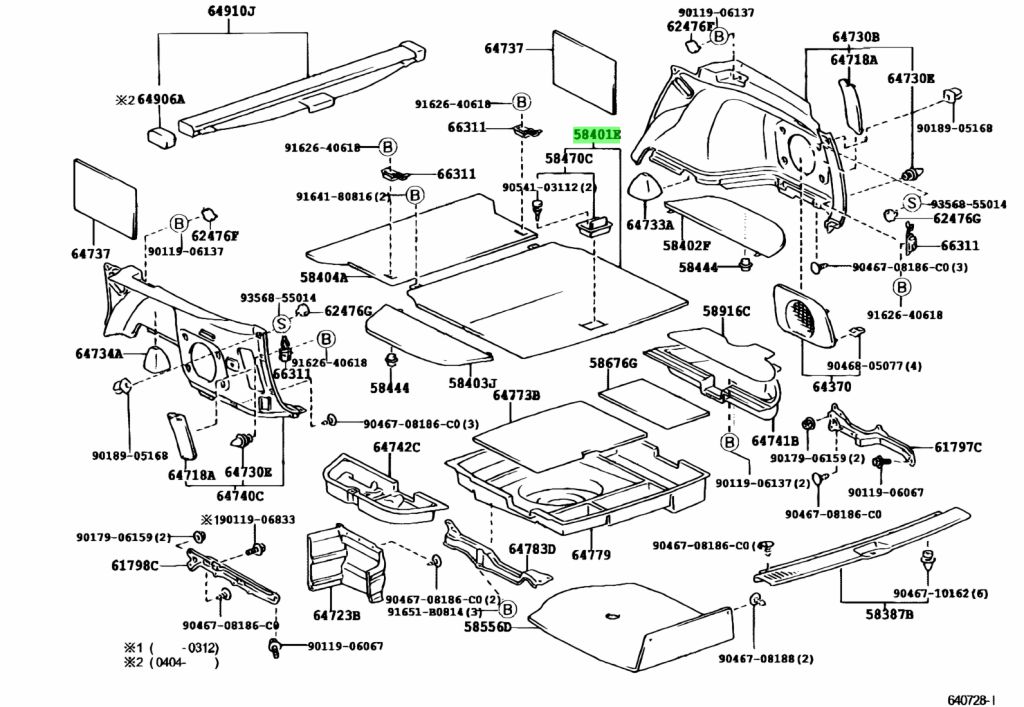 Buy Genuine Toyota 5841031020B0 (58410-31020-B0) Board Sub-Assy, Deck ...