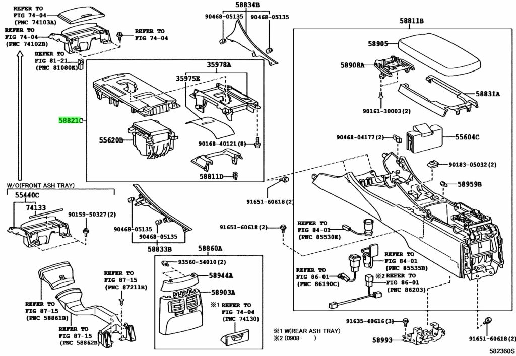 Buy Genuine Toyota 5880453131C0 (58804-53131-C0) Panel, Console, Upper ...