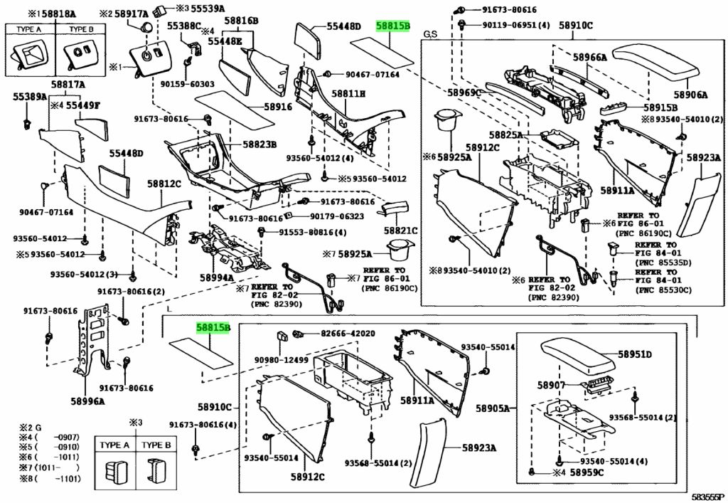 Buy Genuine Toyota 5881547030 (58815-47030) Carpet, Console Box for ...