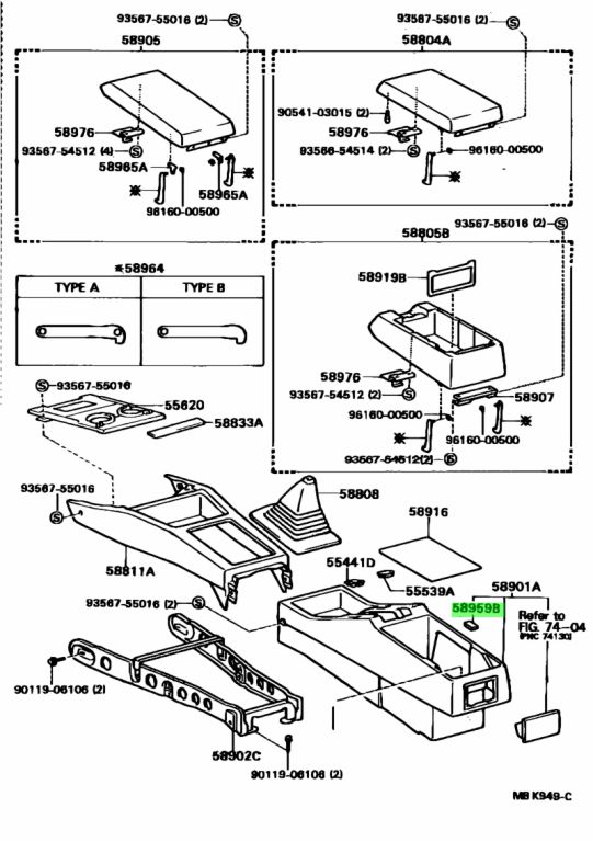 Toyota 58959 60060