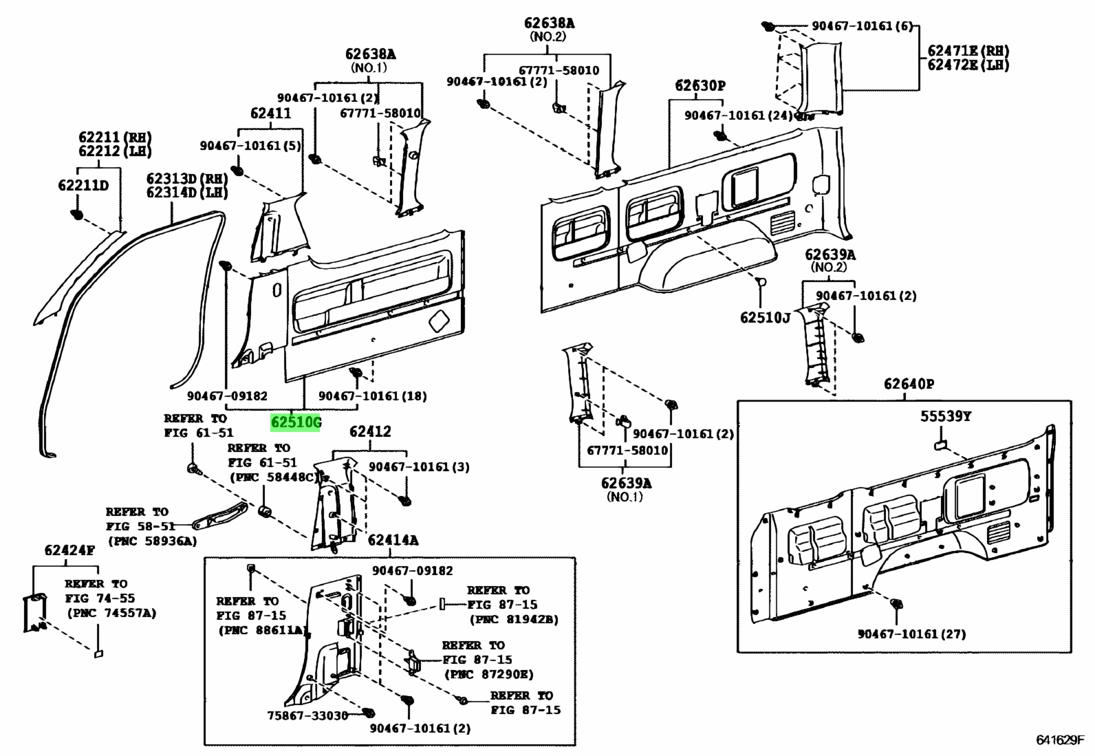 Buy Genuine Toyota 6251026830B0 (62510-26830-B0) Panel Assy, Quarter ...