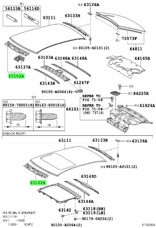 Buy Genuine Toyota 6310206250 (63102-06250) Panel Sub-Assy, Windshield ...