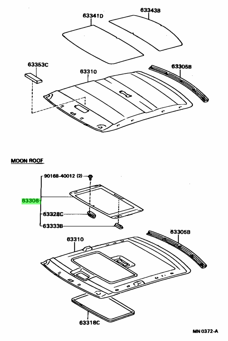 Buy Genuine Toyota 633062004003 (63306-20040-03) Trim Sub-assy 