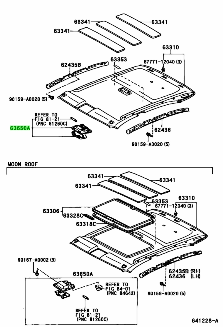 Buy Genuine Toyota 63650AC010B0 (63650-AC010-B0) Box Assy, Roof Console ...