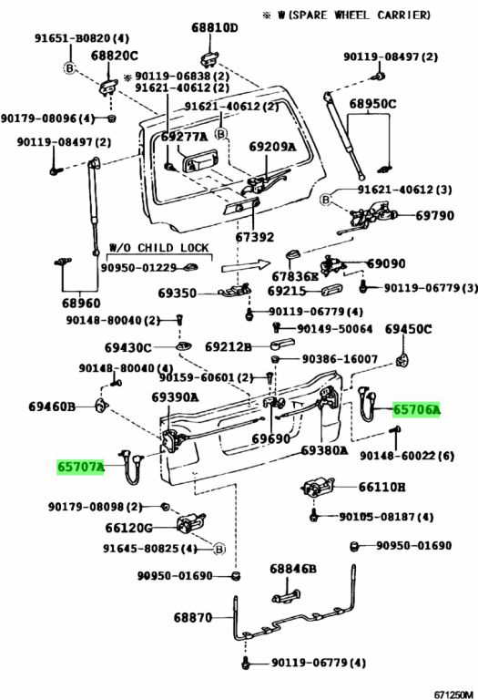 Toyota 65706 60021