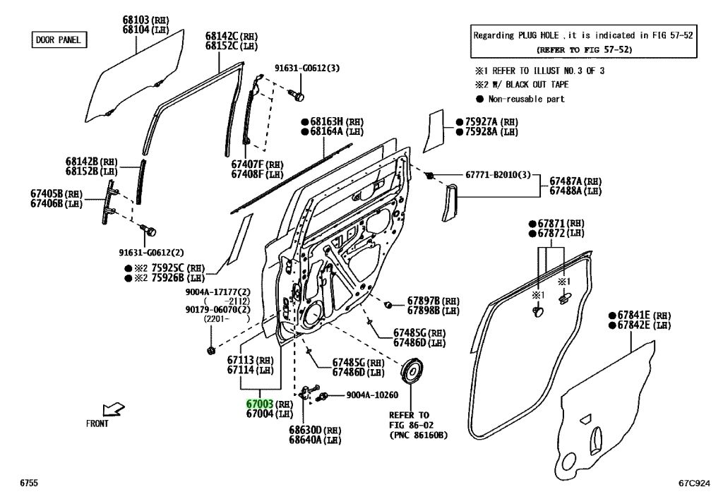 Buy Genuine Toyota 67003BZ720 (67003-BZ720) Panel Sub-Assy, Rear