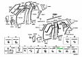 Genuine Toyota 6777116080 - CLIP(FOR PACKAGE TRAY TRIM PANEL)