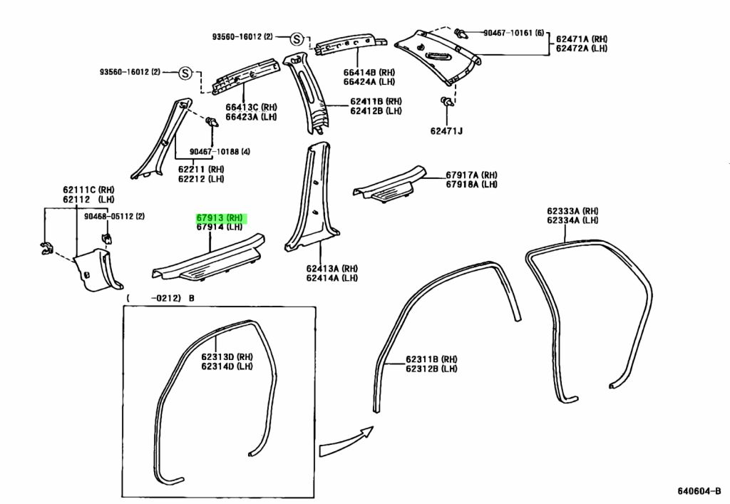 Buy Genuine Toyota 6791352010H0 (67913-52010-H0) Plate, Front Door ...