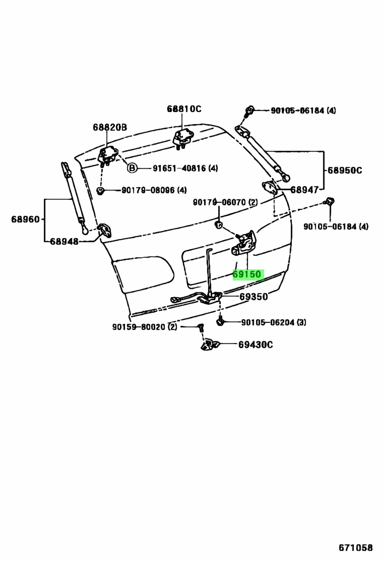 Toyota69150-21050(6915021050)