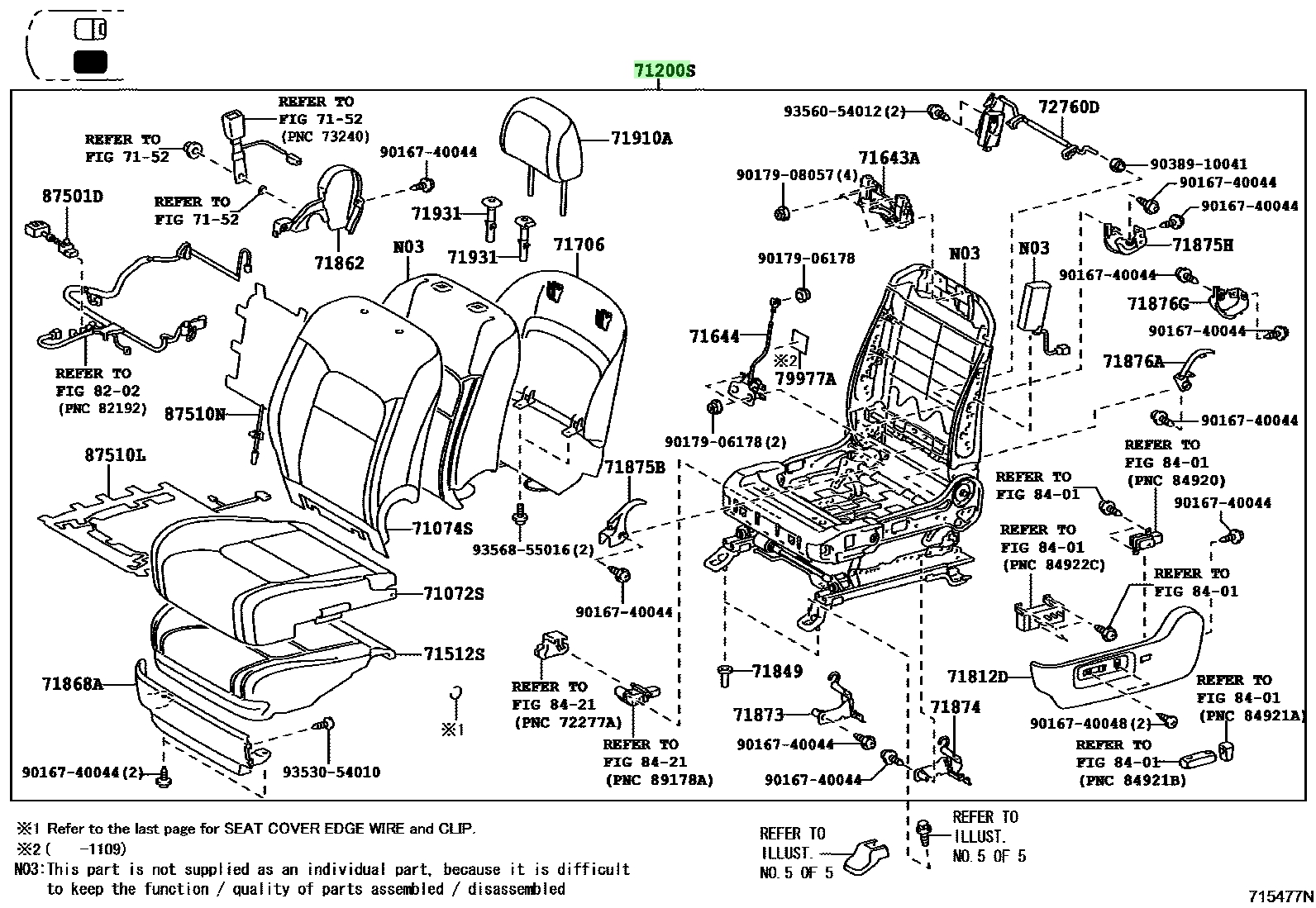 Buy Genuine Toyota 712000G020E1 71200 0G020 E1 Seat Assy Front Lh Buy genuine toyota 712000g020e1 71200 0g020 e1 seat assy front lh