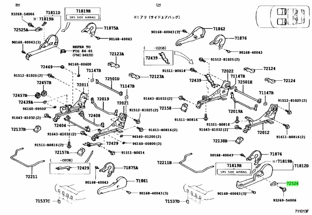 Toyota 72526 60090