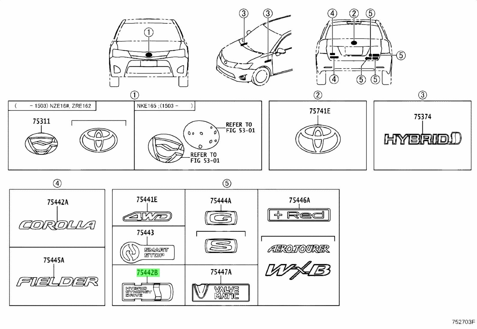 Toyota75441-75011(7544175011)