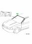 Genuine Toyota 7550312061 - MOULDING, WINDSHIELD, OUTER UPPER