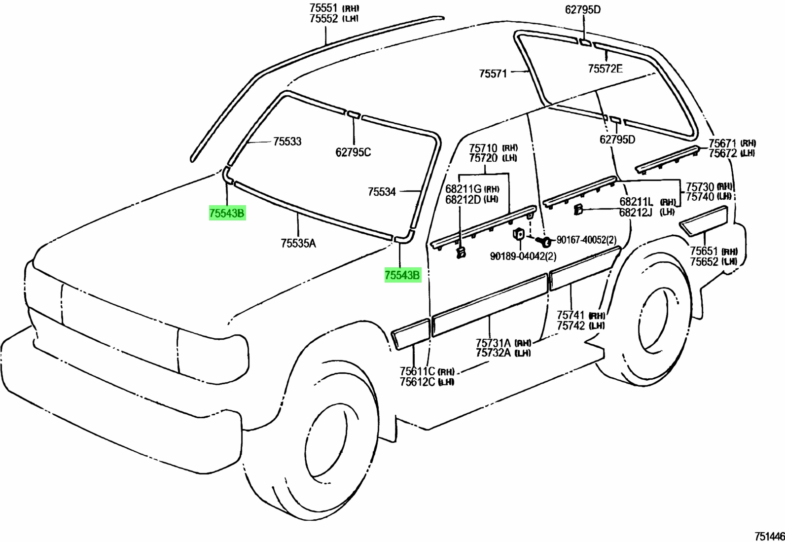 Toyota 75543 60020