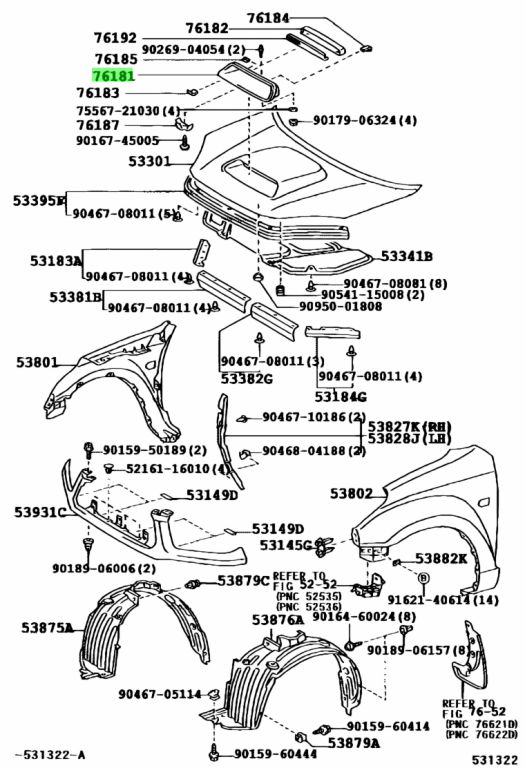 Оригинальный каталог запчастей тойота. Toyota 90159-60444.