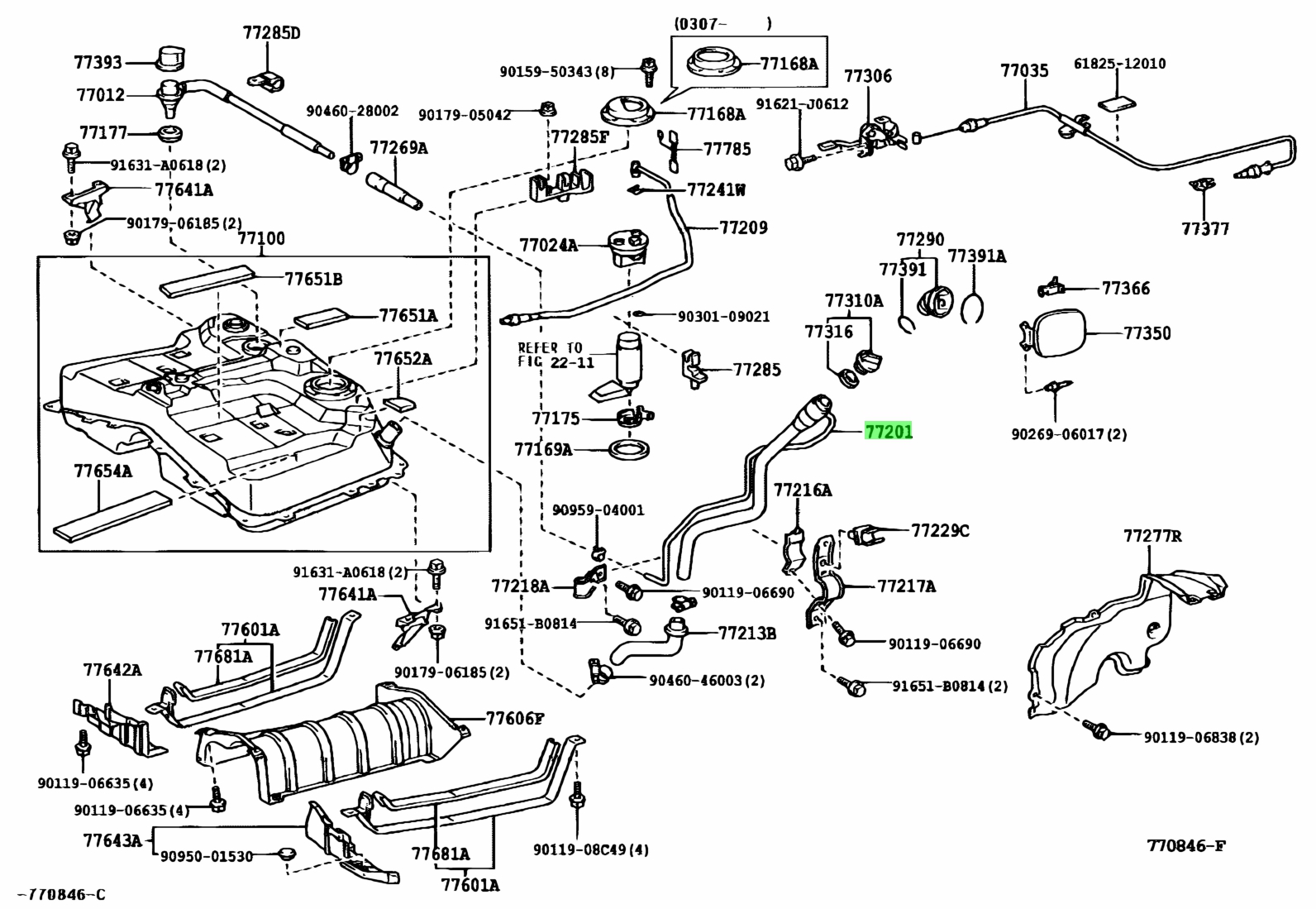 Buy Genuine Toyota 7720142110 (77201-42110) Pipe Sub-Assy, Fuel Tank ...