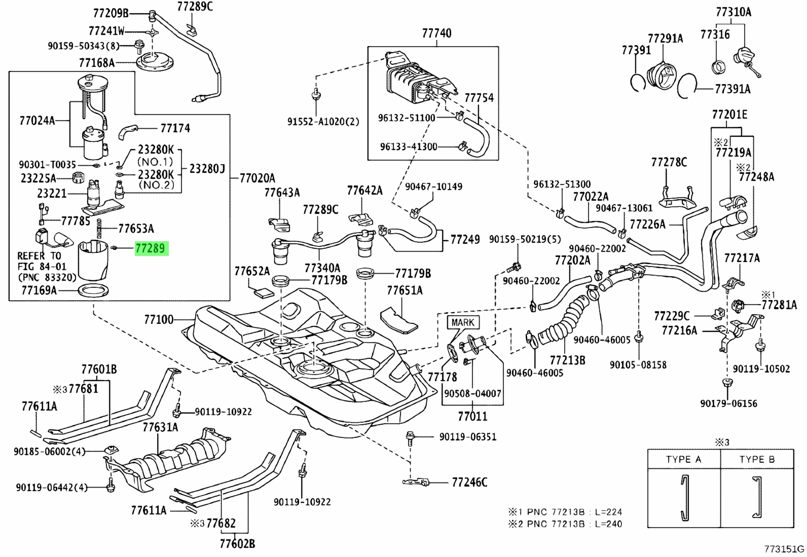 Buy Genuine Toyota 7728952090 (77289-52090) Clamp, Fuel Tube, No.4 ...