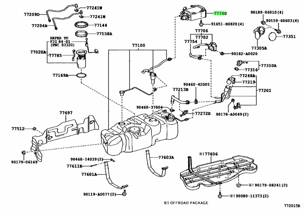 Buy Genuine Toyota 777400C050 (77740-0C050) Canister Assy, Charcoal for ...