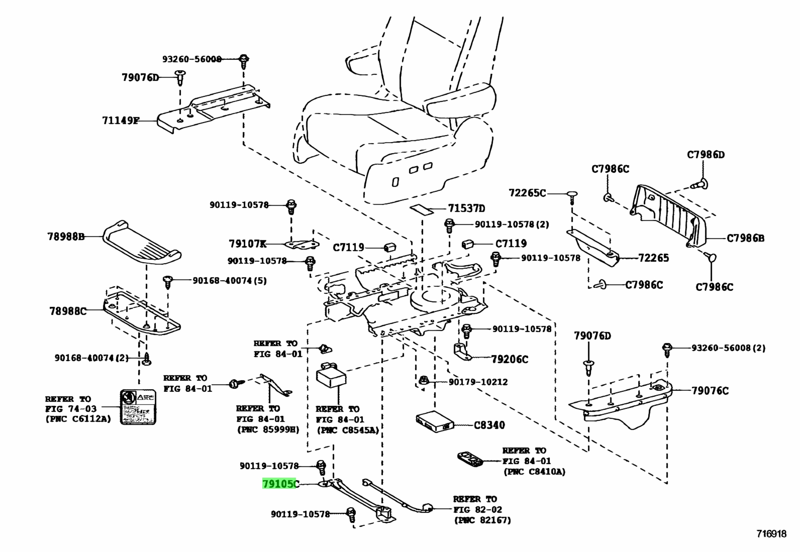 Refer to fig. 90467-06020-C0. Epcdata запчасти Toyota. Схема CT-90119. Element sub ASSY.