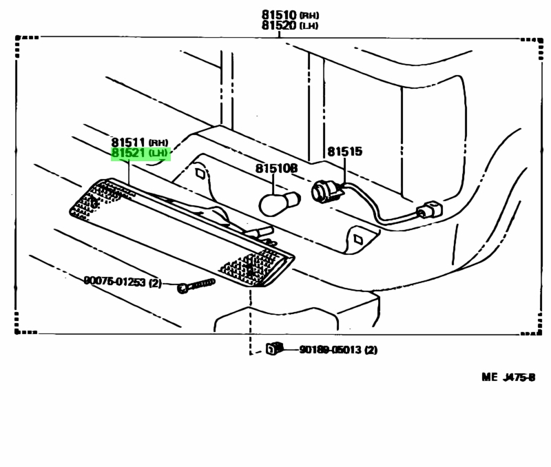 Buy Genuine Toyota 8152190A12 (81521-90A12) Lens, Front Turn 