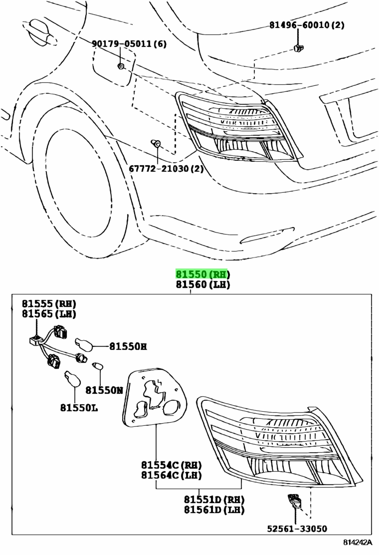 Купить Toyota 8112520A10 (81125-20A10) Cord, Headlamp. Цены, быстрая доставка, ф