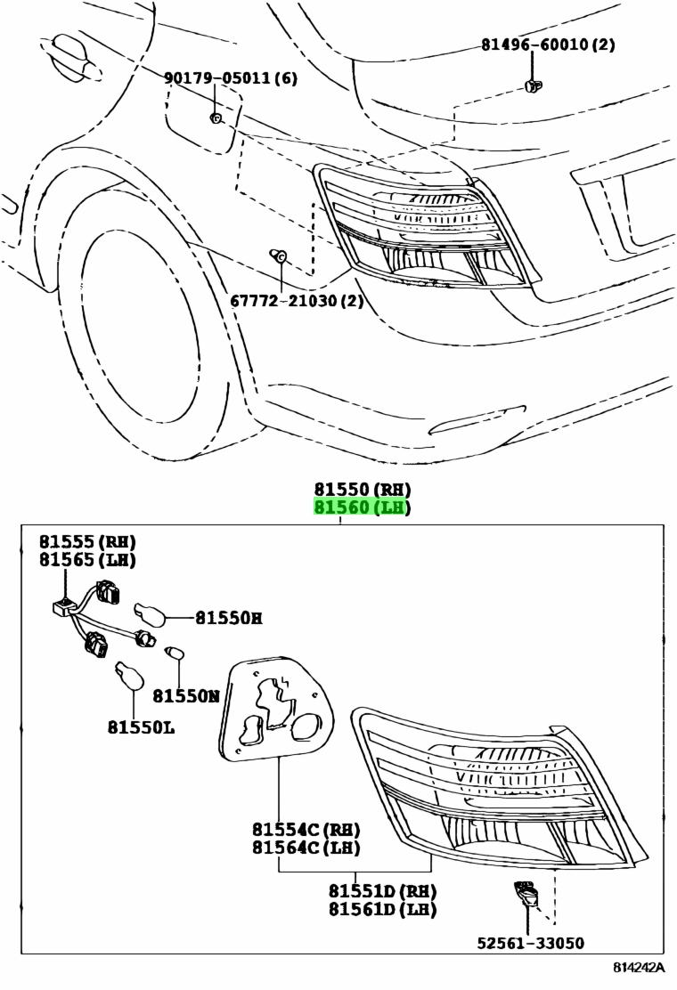 Купить Toyota 8155020A30 (81550-20A30) Фара. Цены, быстрая доставка, фотографии,