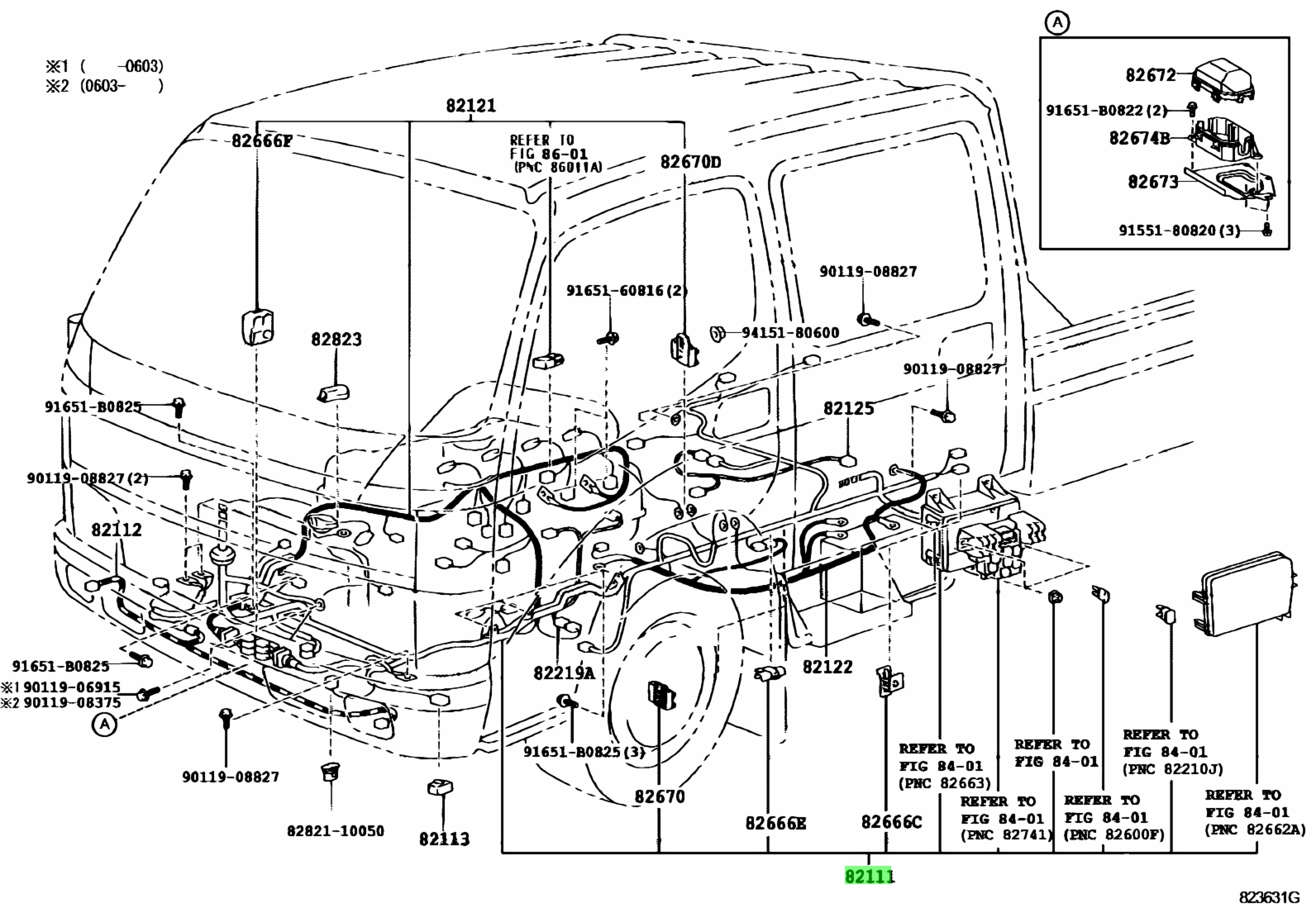Схема проводки Тойота Дюна