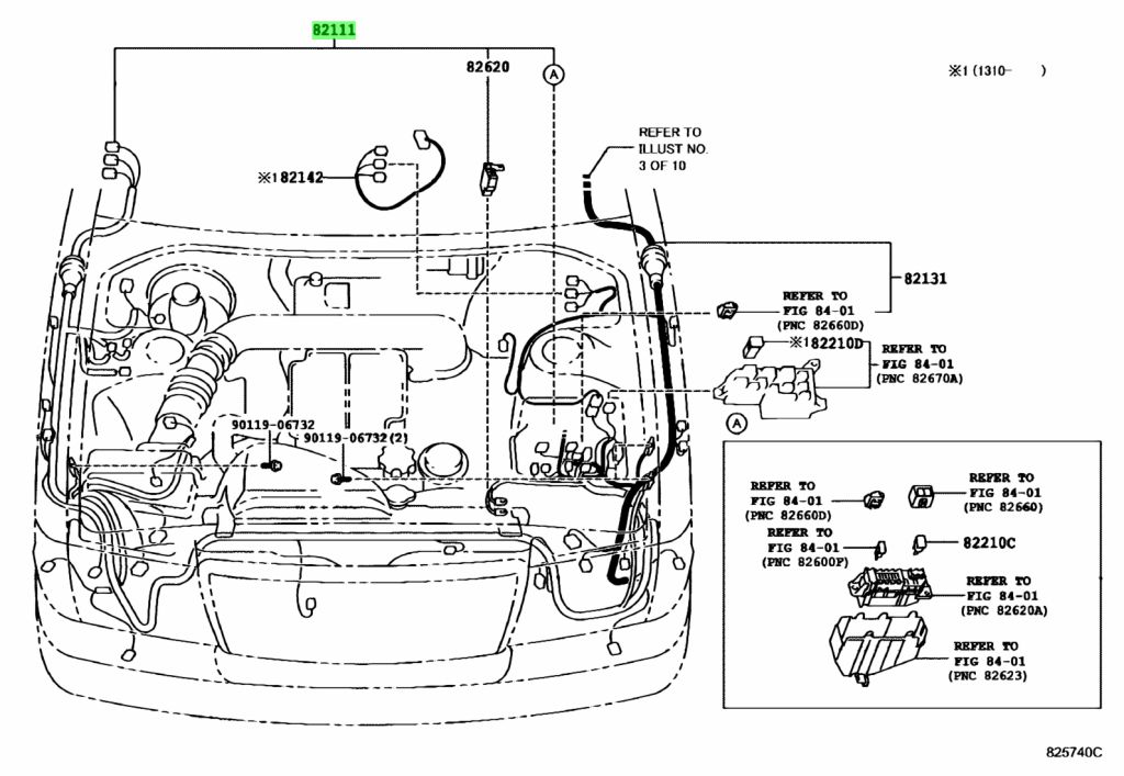 Buy Genuine Toyota 8211143051 (82111-43051) Wire, Engine Room Main For 