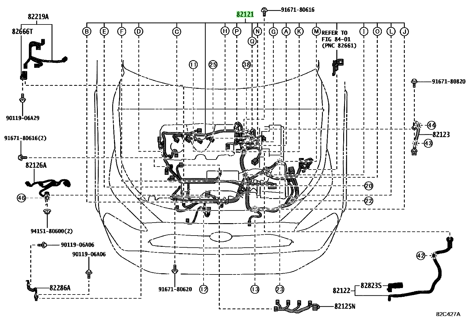 Buy Genuine Toyota 8212142S01 (82121-42S01) Wire, Engine. Photos - Amayama