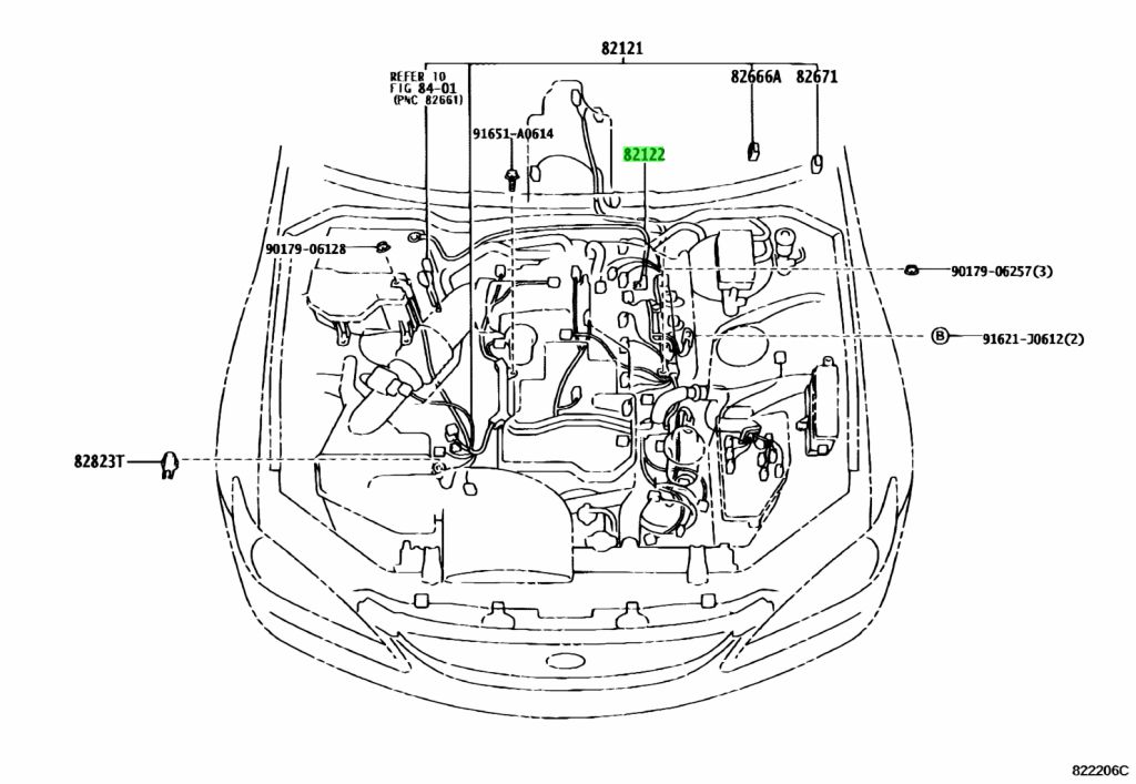 Buy Genuine Toyota 8212253041 (82122-53041) Wire, Engine, No.2. Prices ...