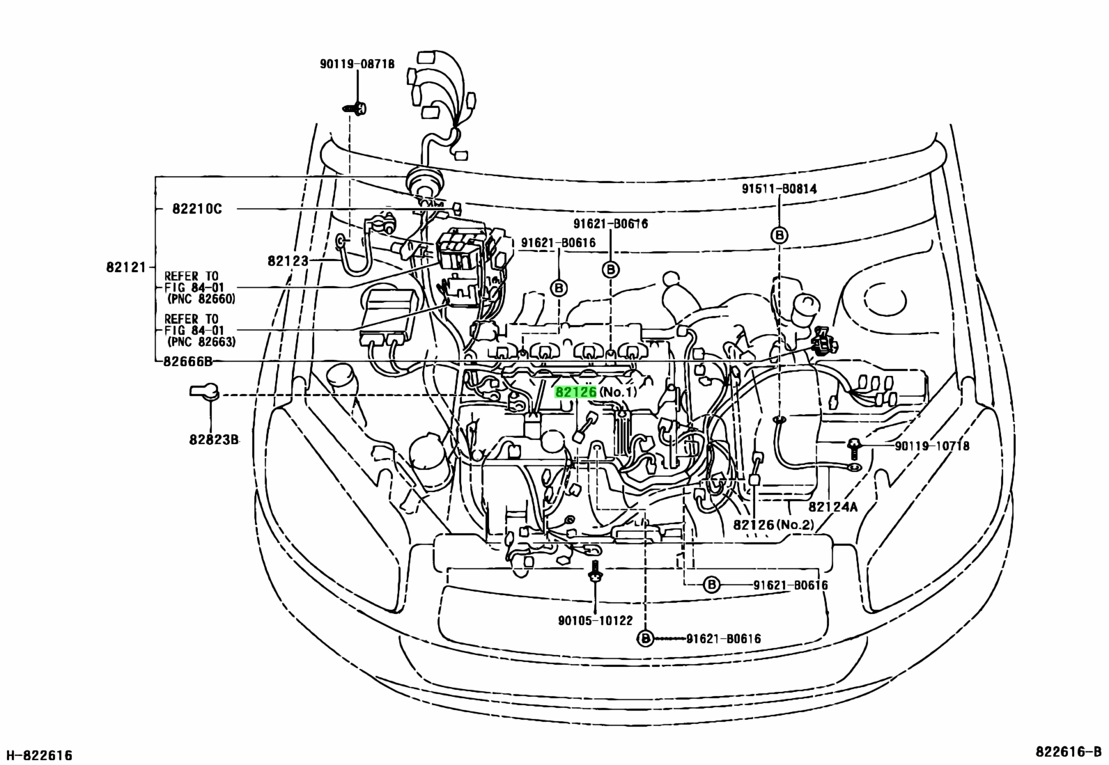 Buy Genuine Toyota 8212620010 (82126-20010) Wire, Engine. Prices