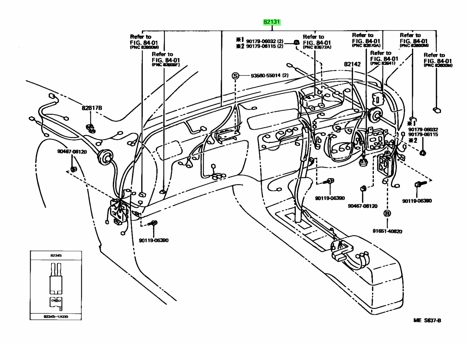 Купить Toyota 821113Y271 (82111-3Y271) Wire, Engine Room Main для Toyota Windom.