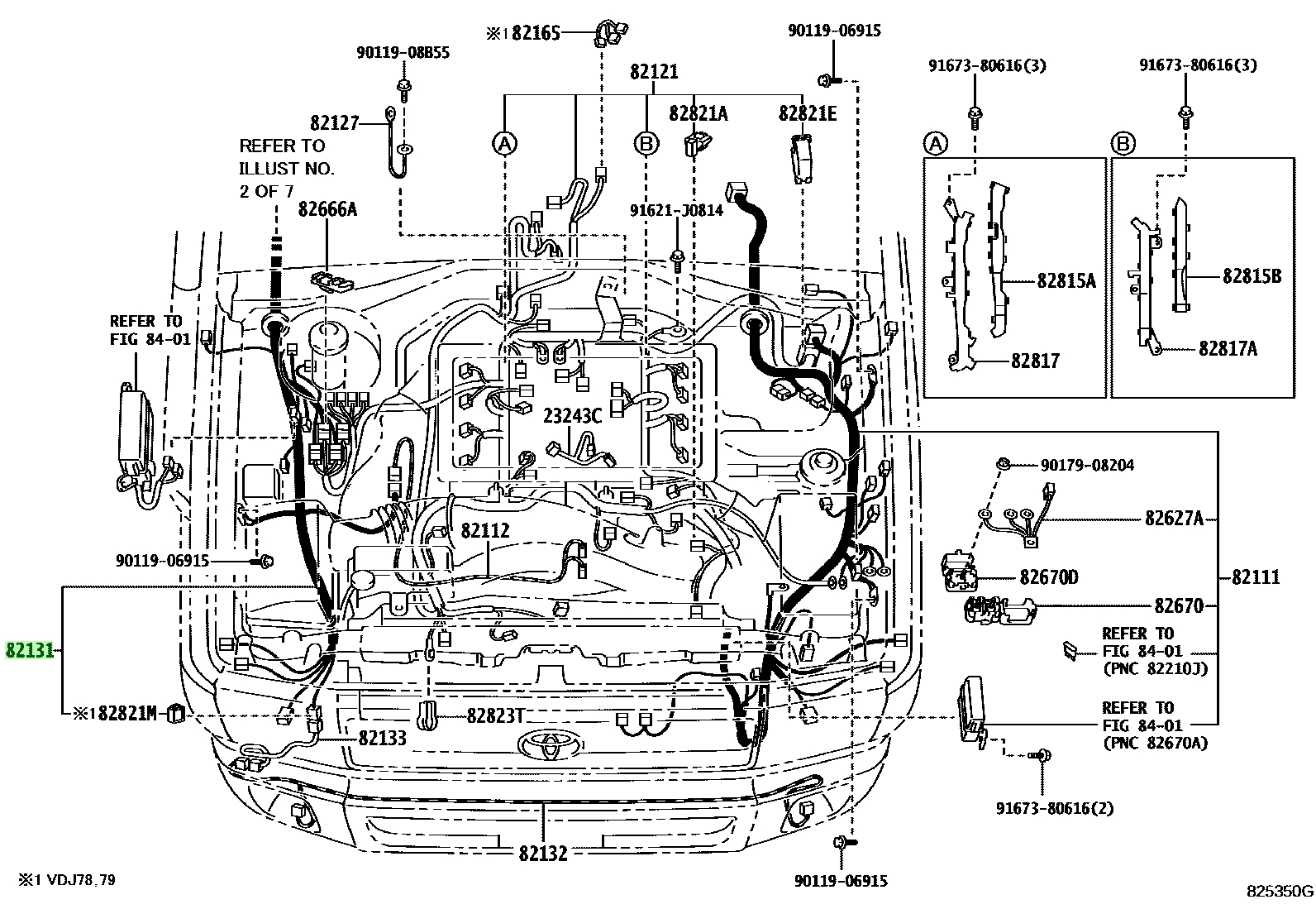 Buy Genuine Toyota 8213160D50 (82131-60D50) Wire, Cowl. Photos - Amayama